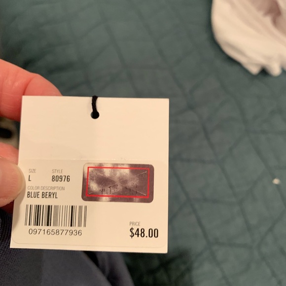 NWT Kate Hill Blue Silk Blend Shell Tank Top - Picture 4 of 4